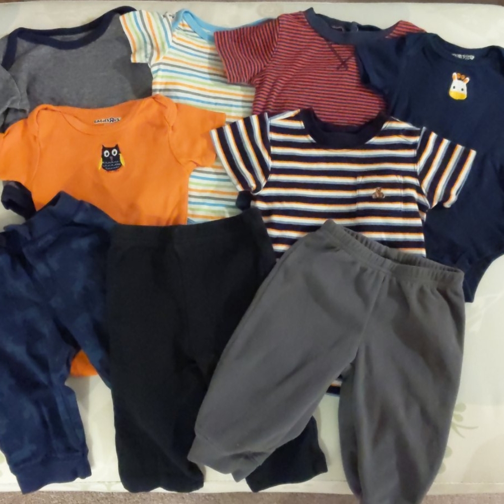Baby boy bundle of 9 pieces